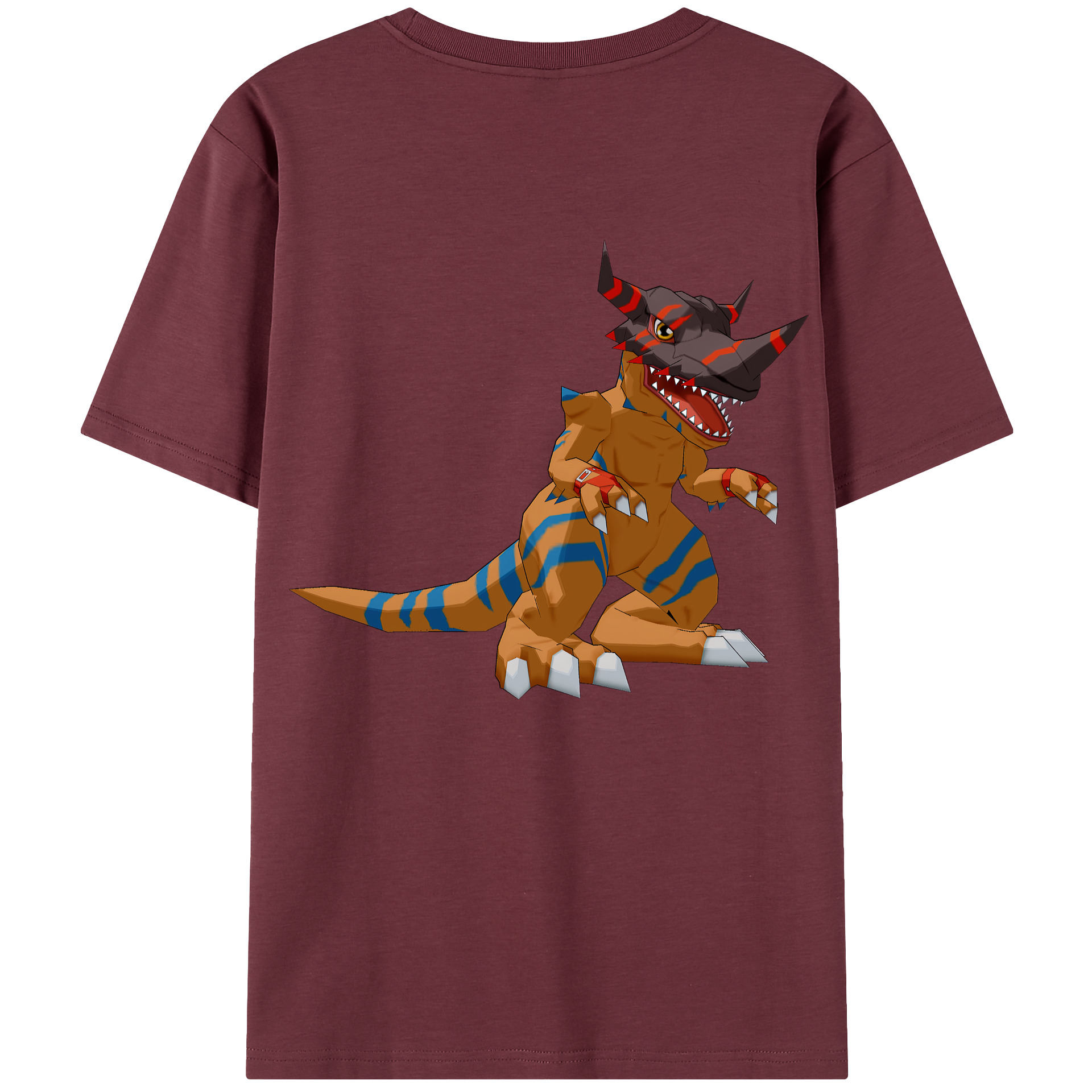 （画像用） Digimon デジタルモンスター/デジモン 綿100％半袖Tシャツ（背面プリント）